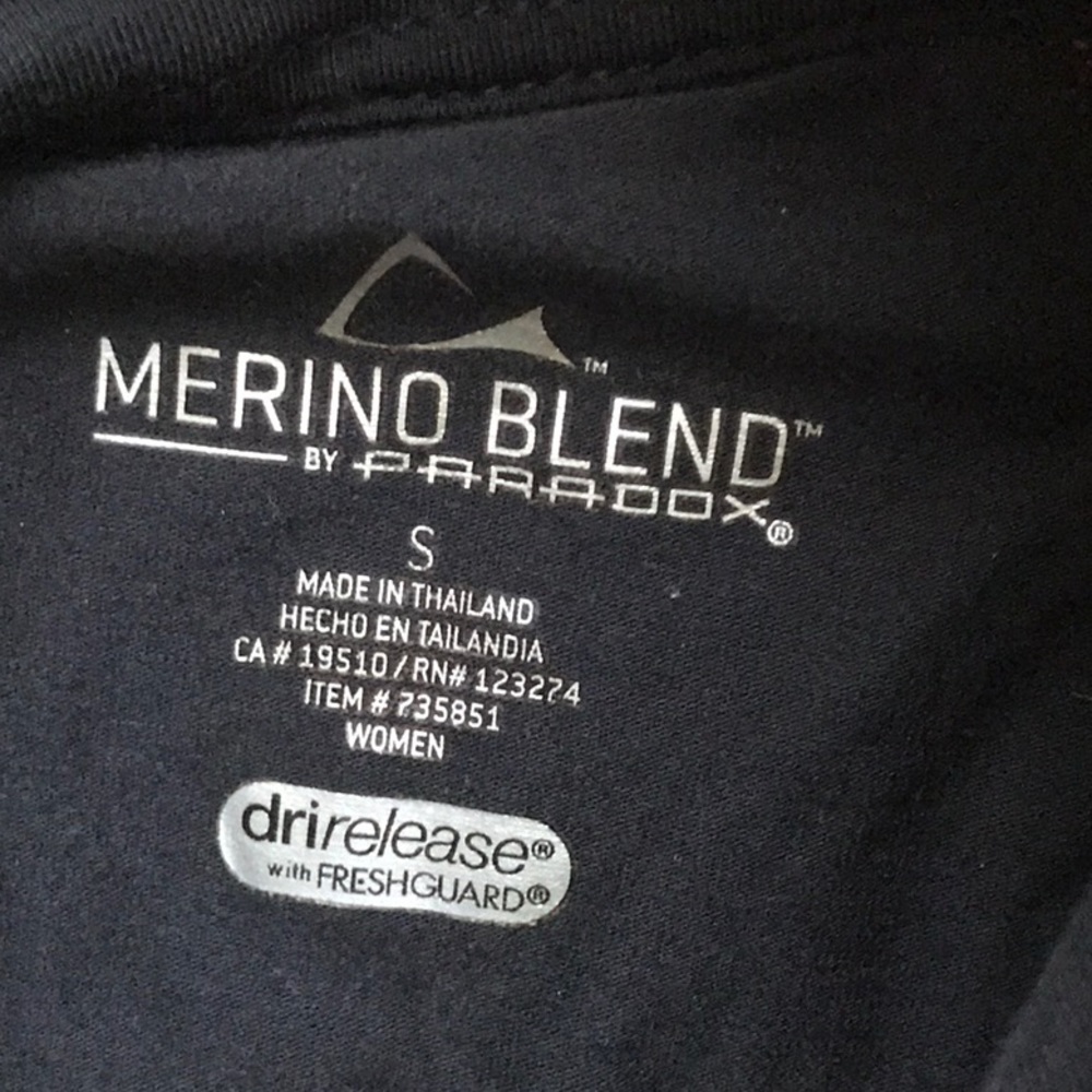 Merino Blend By Paradox Base Layer. Size Small - image 4